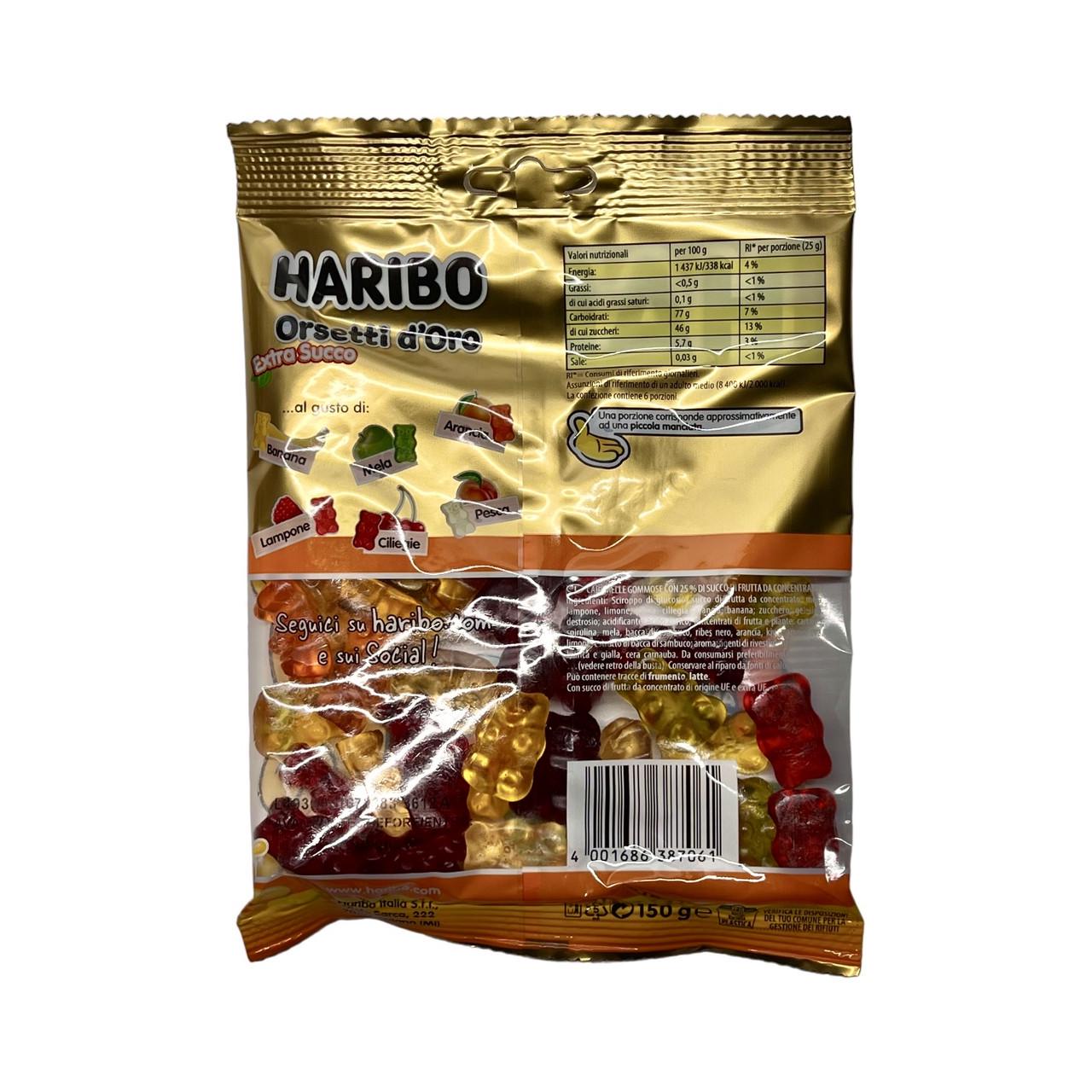 Желейки Haribo orsetti d`oro extra succo з фруктовим екстрактом соку 150 г Золотий (2088778236) - фото 2