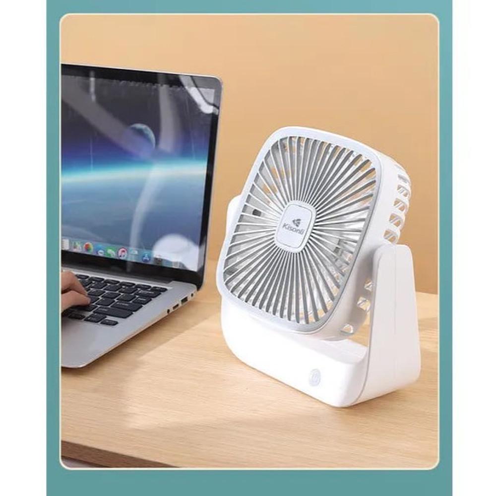 Вентилятор Kisonli F102 настольный 1200 mAh 22 см (F102) - фото 2