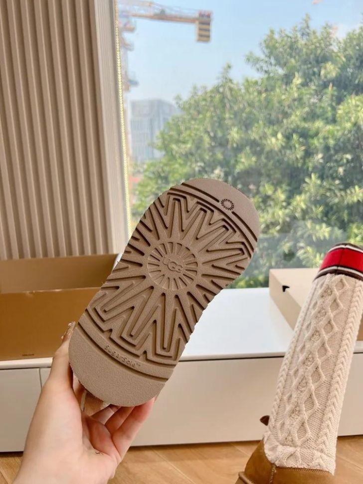 Уги жіночі UGG Sweater Letter Boots Chestnut р. 37 Помаранчевий (16554) - фото 7