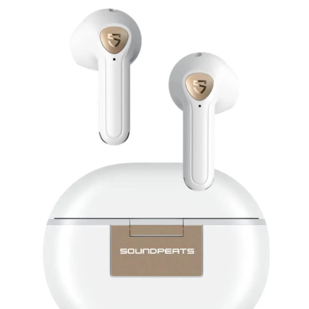 Навушники бездротові Soundpeats Air3 Deluxe HS TWS вкладиші LDAC Білий (2674939081)
