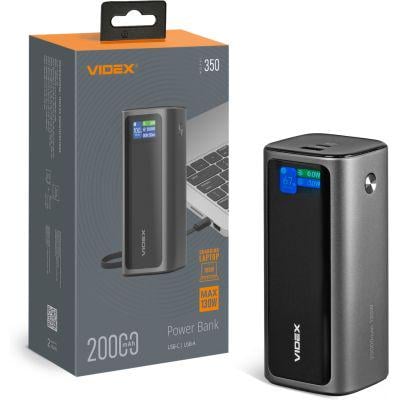 Повербанк Videx 20000 mAh 130W PD/100W TFT LCD Display (VPB-350-G)