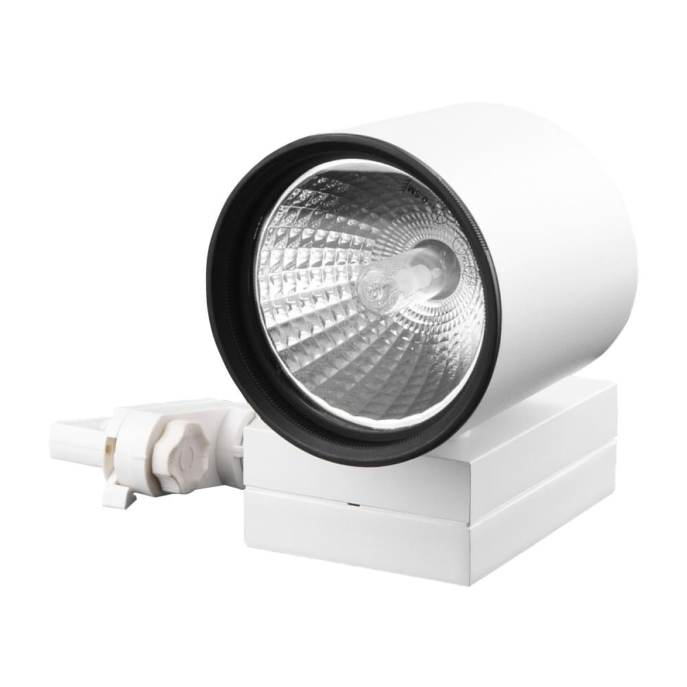 Светильник трековый поворотный Brille под лампу KW-1/70W G12 WH (L105-003)