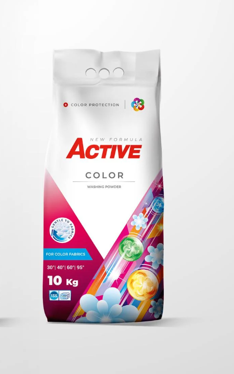Порошок для прання кольорових речей ACTIVE Color на 135 прань 10 кг (1876314996)