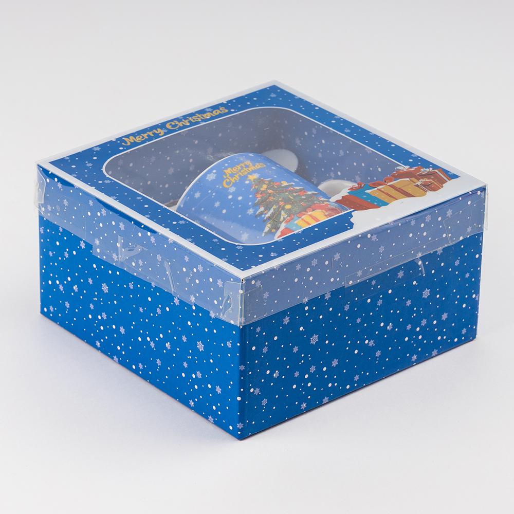 Чашка з ложечкою Новорічні подарунки 200 мл (9250-017) - фото 2 Чашка з ложечкою Новорічні подарунки 200 мл (9250-017) - фото 2