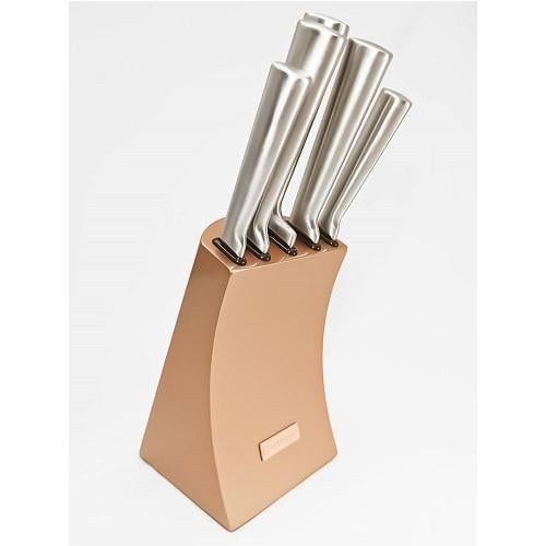 Набір ножів Edenberg EB-11008 з підставкою 6 пр. Gold (EB-11008-1)