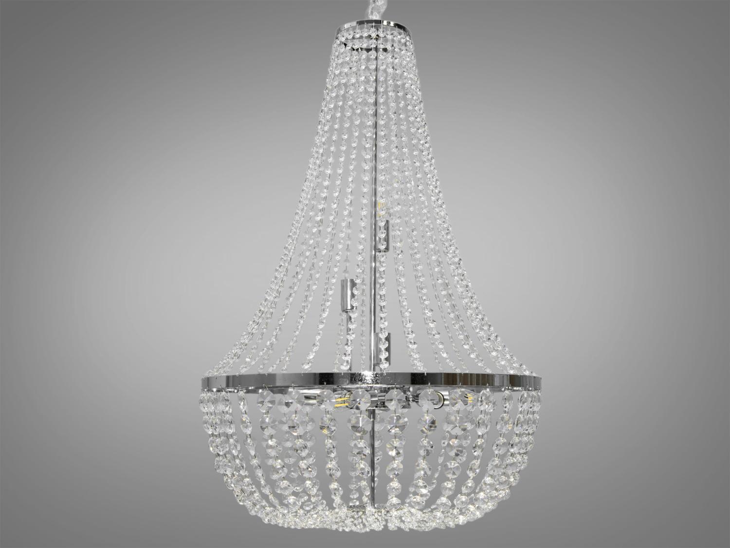 Люстра сучасна кришталева Diasha FH013/600HR Хром