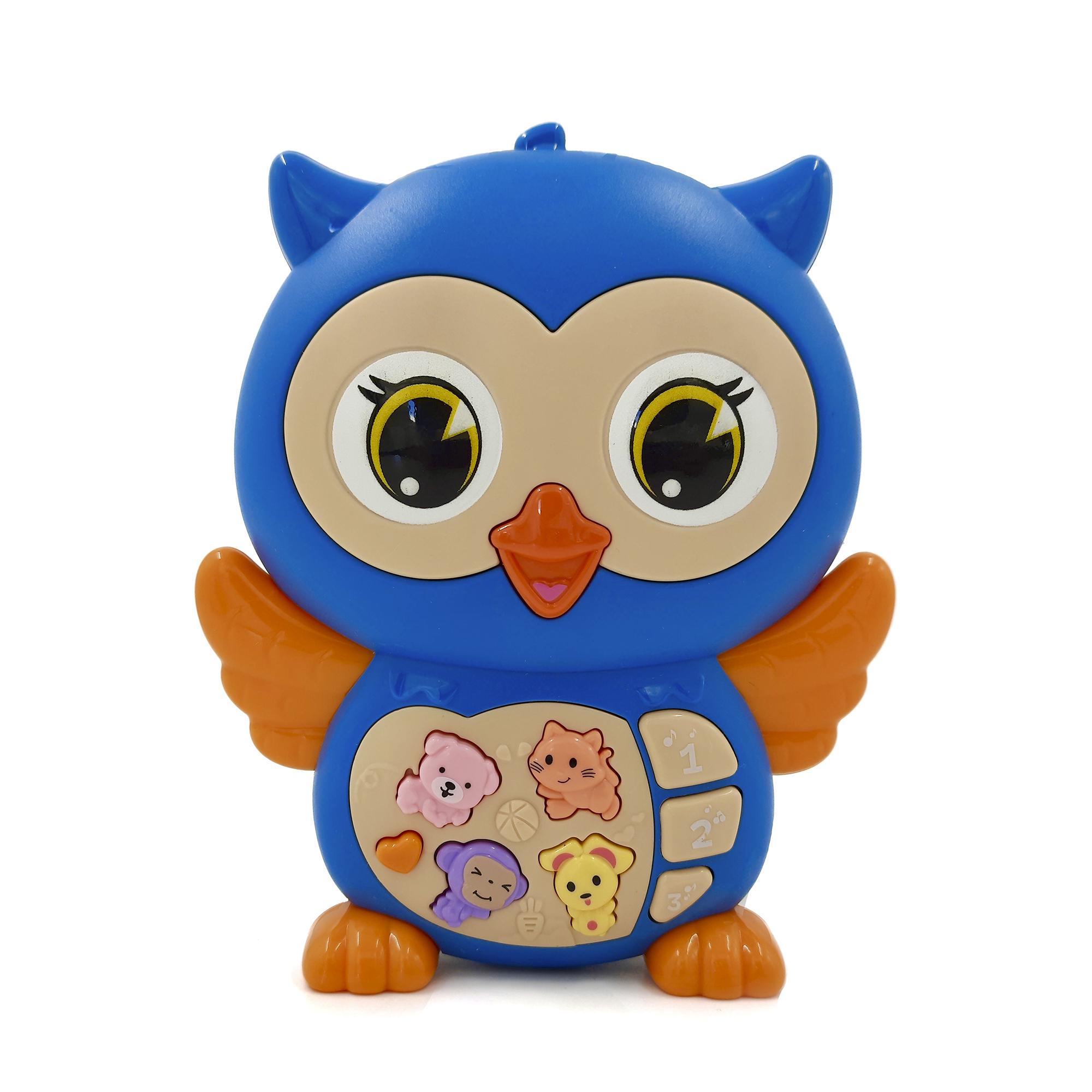 Іграшка розвиваюча музична TK Group Піаніно Совушка з українською озвучкою Синій(116332s)