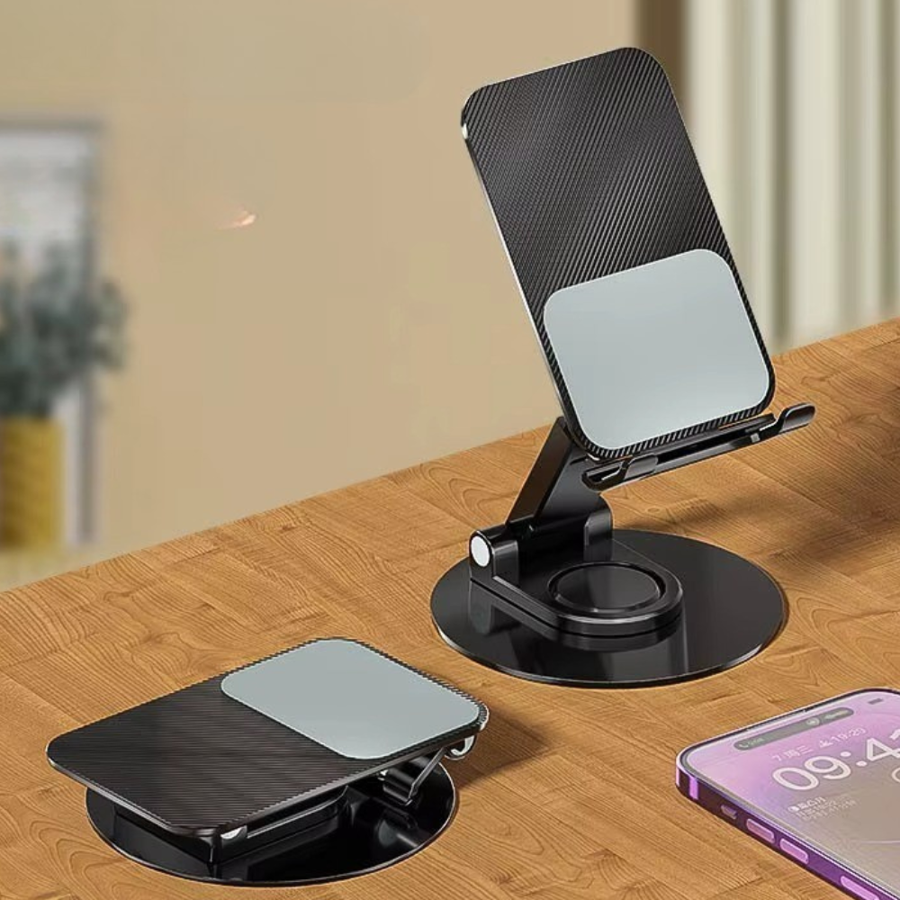 Подставка-держатель настольная для телефона и планшета для смартфона складная с поворотом на 360 Черный - фото 5 Подставка-держатель настольная для телефона и планшета для смартфона складная с поворотом на 360 Черный - фото 5