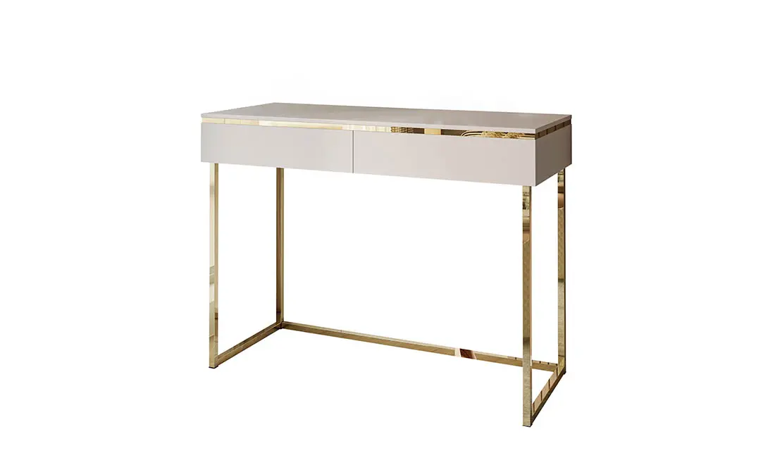 Стіл туалетний Аврора 2Ш Кашемір/Золотий (725030)