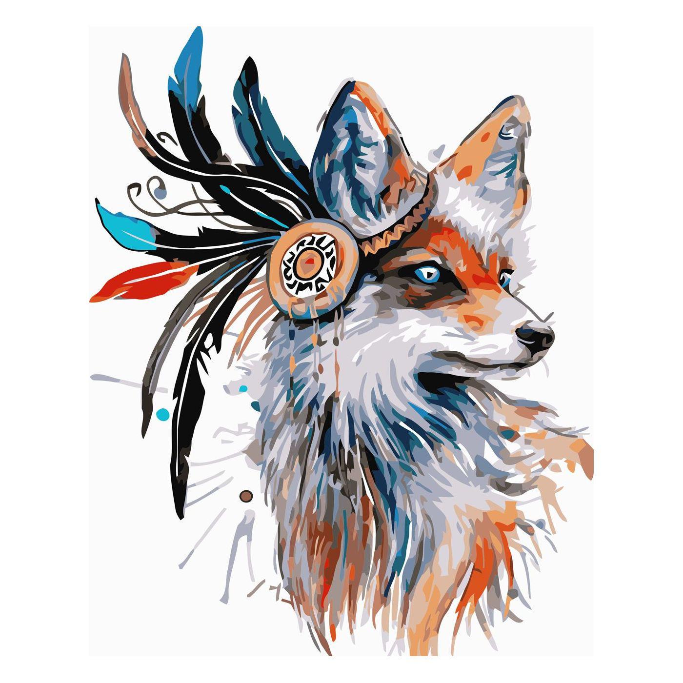 Картина за номерами Strateg Лис із племені 30х40 см (SV-0009)