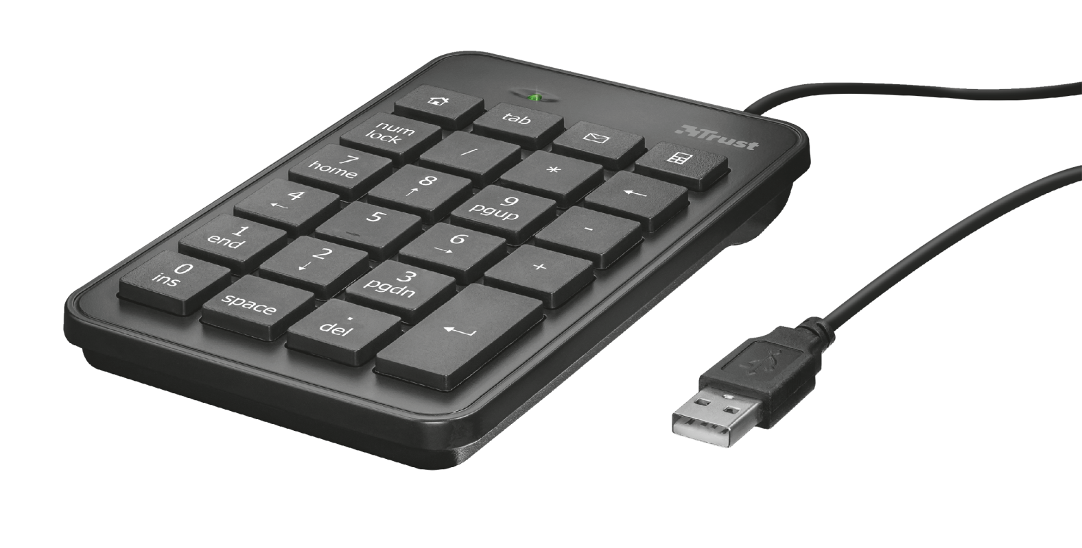 Клавіатура дротова Trust Xalas USB Numeric Keypad 22221 цифрова Чорний (574871) - фото 3