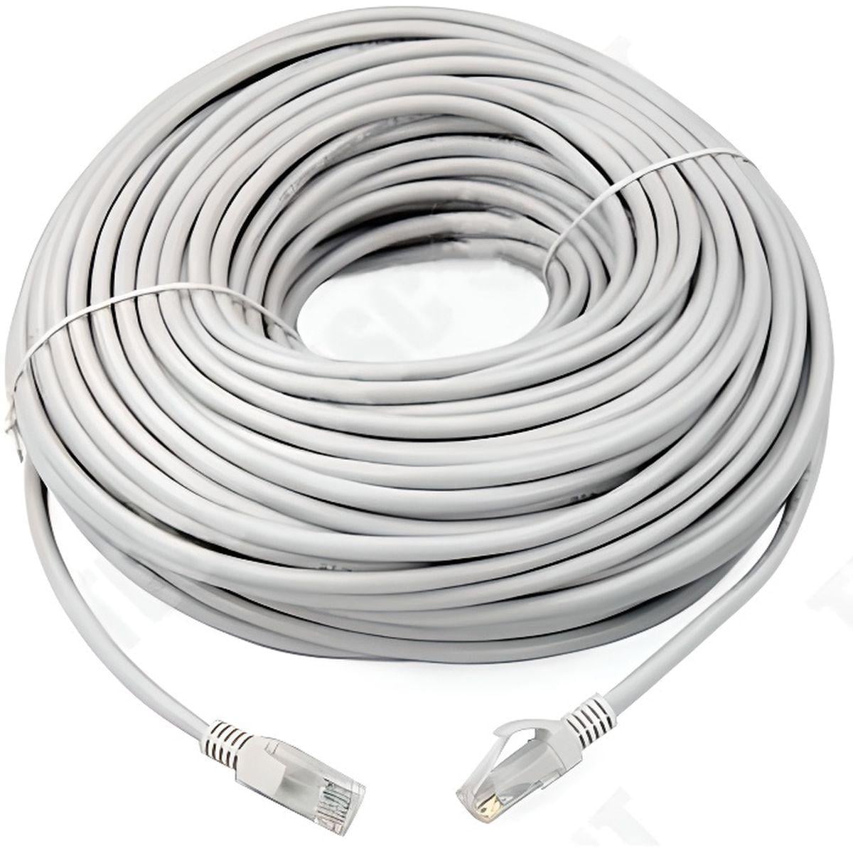 Кабель для интернета Ethernet RJ-45 CAT5 75 м Серый (87148unk)