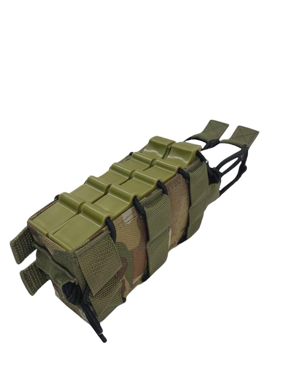 Подсумок для магазина АК открытый двойной с жестким боковым каркасом Мультикам (23599892)