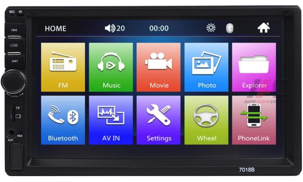 Автомагнитола Bluetooth 7" сенсорный экран с пультом управления (MER-11023_2346)