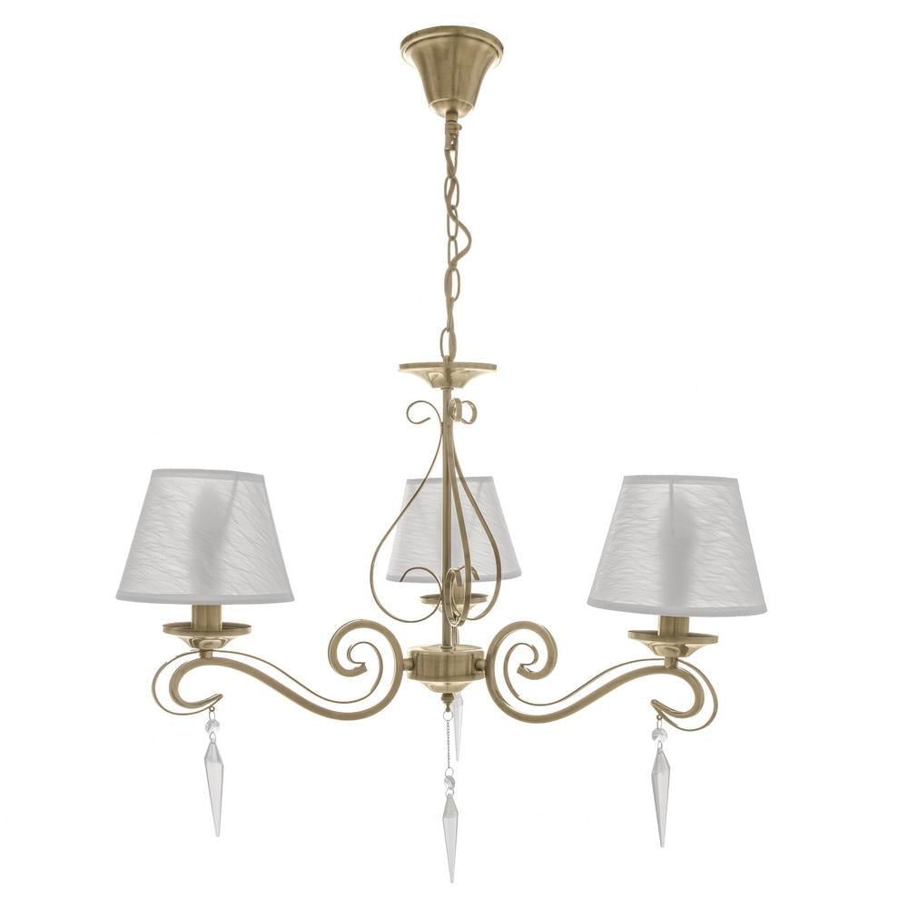 Люстра подвесная классическая Brille BCL-676S/3 E14 AB с абажуром