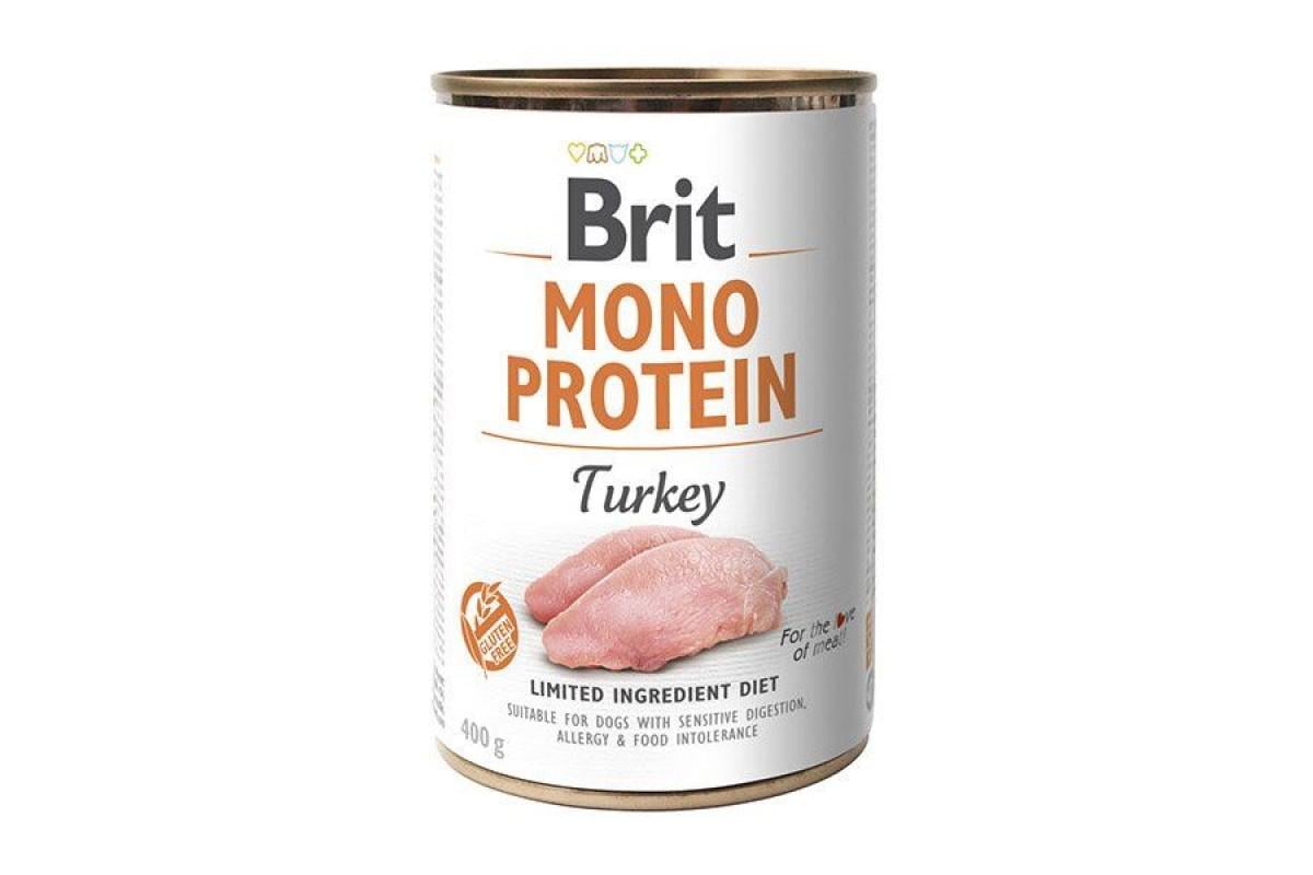 Консерва для собак Brit Mono Protein Dog з індичкою 400 г (100060) Консерва для собак Brit Mono Protein Dog з індичкою 400 г (100060)
