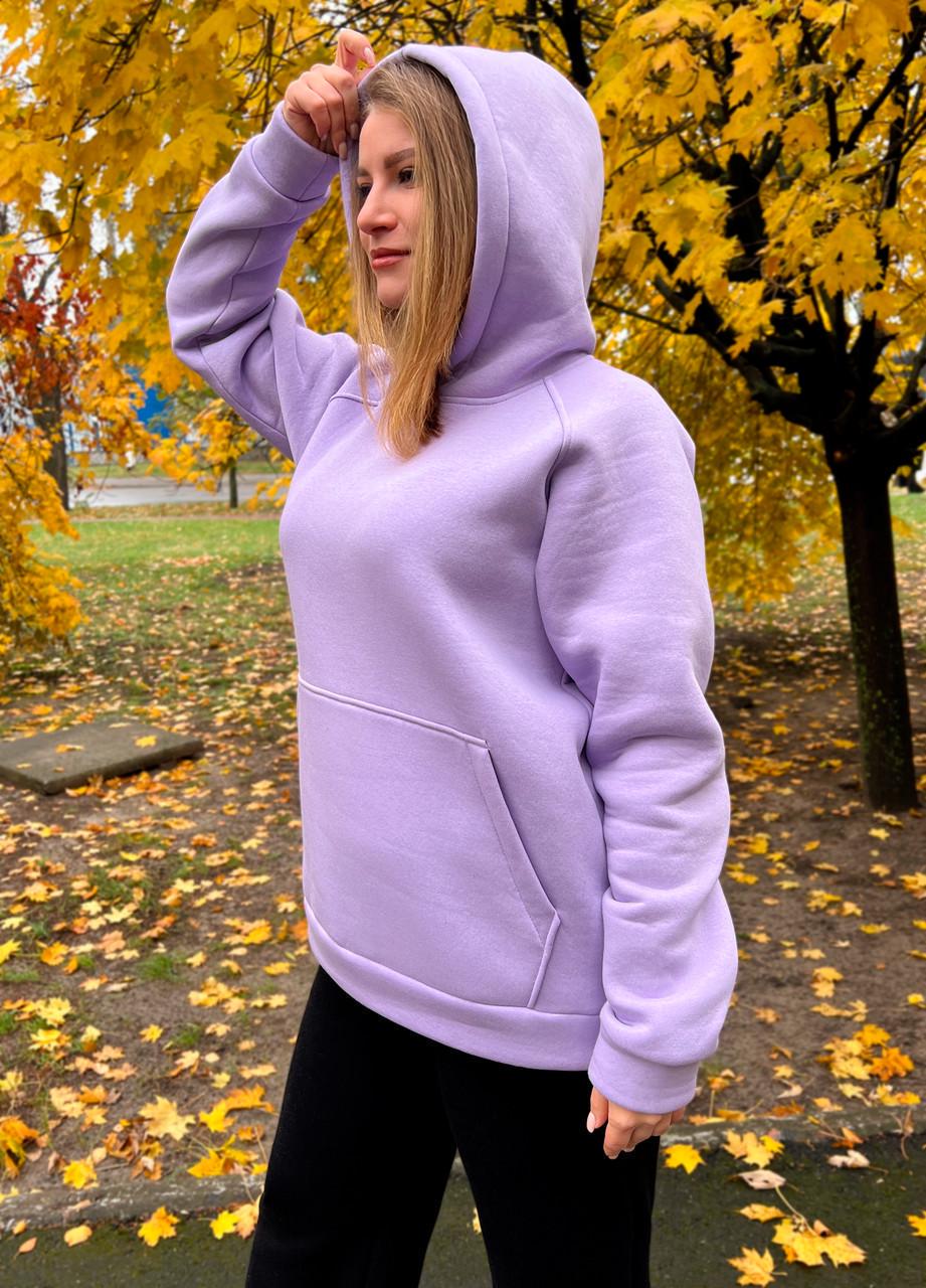 Худи тринитка с начесом р. 56-58 Сиреневый (1540) - фото 4 Худи тринитка с начесом р. 56-58 Сиреневый (1540) - фото 4