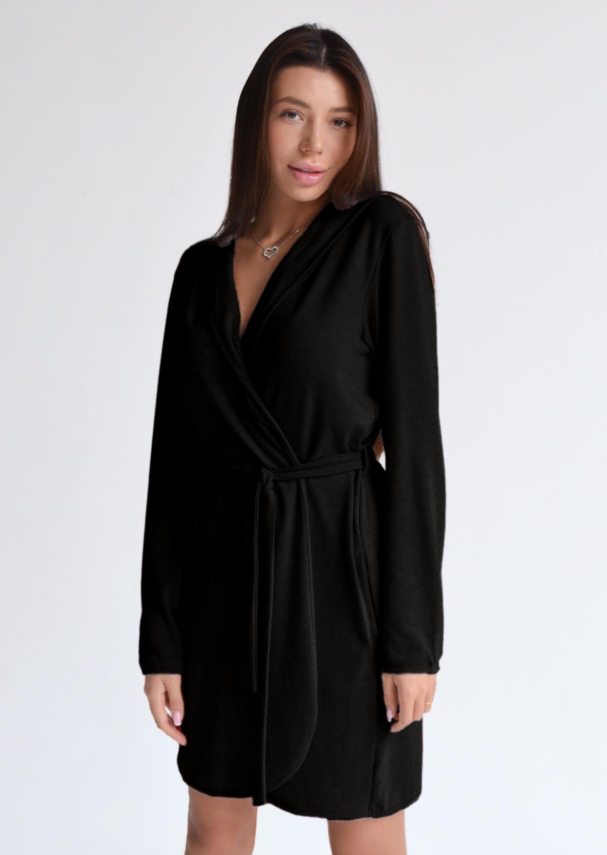 Халат домашний Roksana 80031 №1283 S Черный (4821283800312)