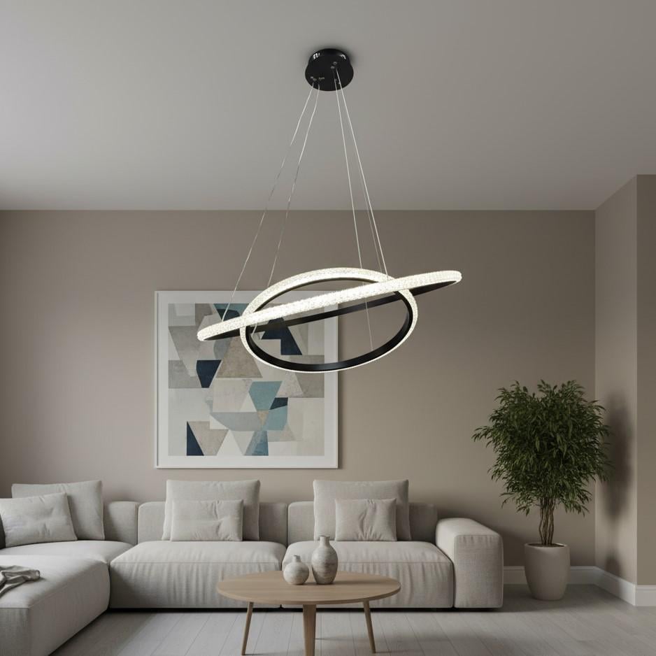 Люстра светодиодная Zilini CD4002/60/40 110W Черный (30106422)