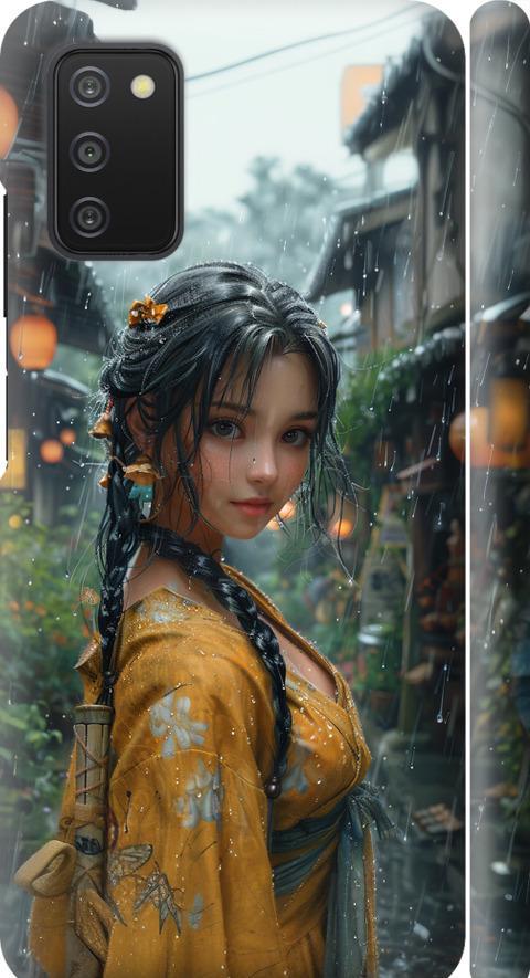 Чехол на Samsung Galaxy A03s A037F Anime-girl (6133m-2381-42517)