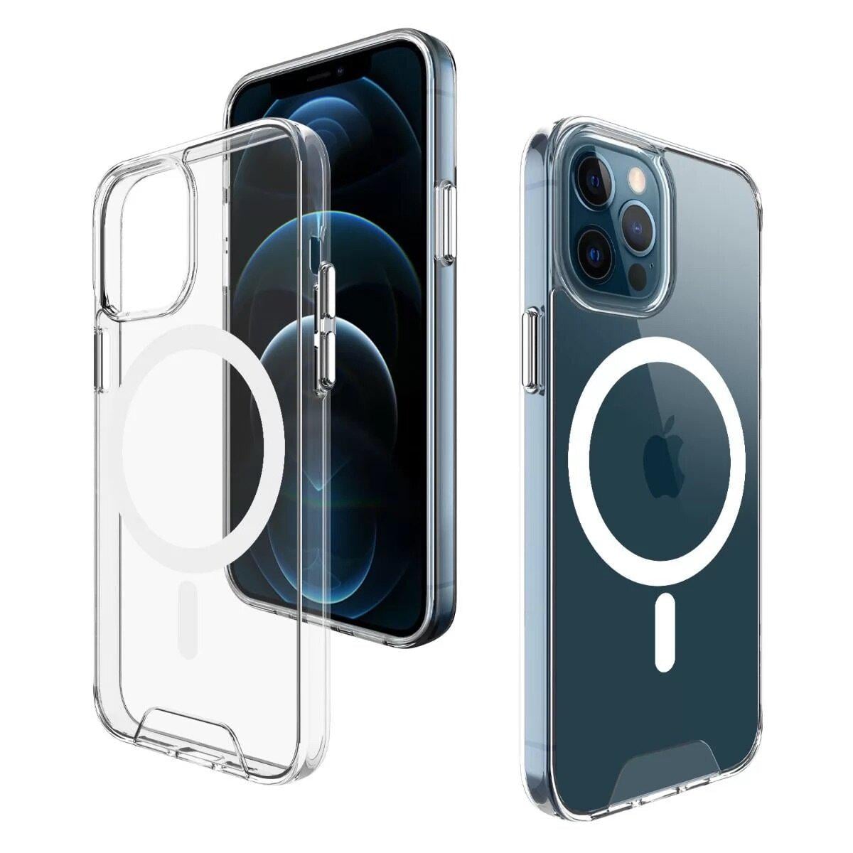 Противоударный Чехол Space Magnetic   для смартфона  Apple iPhone 14 Transparent - фото 2