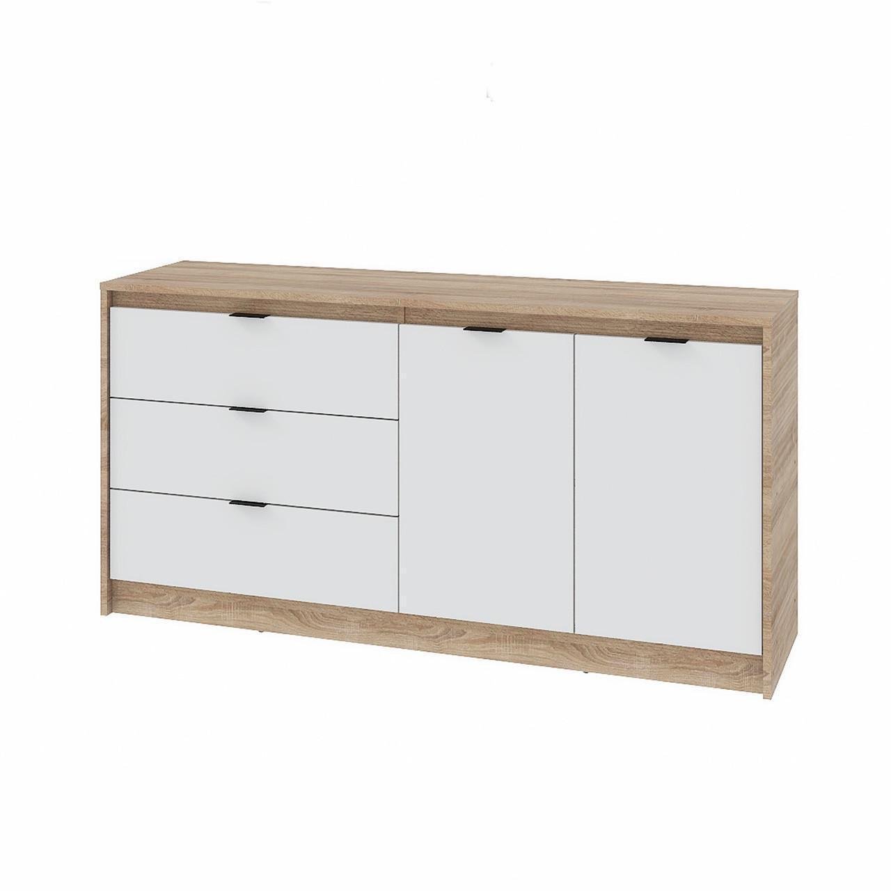 Комод Эверест Сити-1500 1502х380х746 мм Дуб сонома/Белый (ЕВ20714.01)