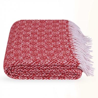 Плед солнце 140х200 см Красный