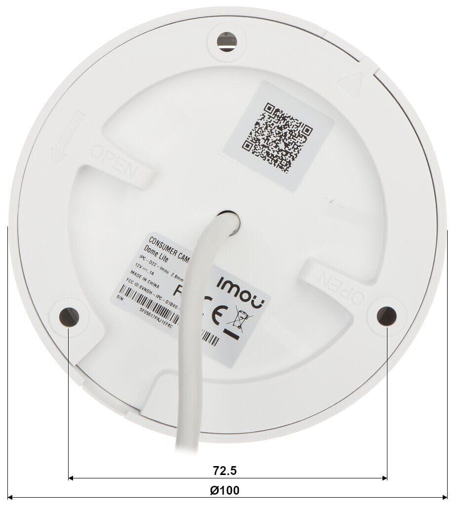 Видеокамера купольная IMOU IPC-D42P Wi-Fi 4 Мп (0028294) - фото 3