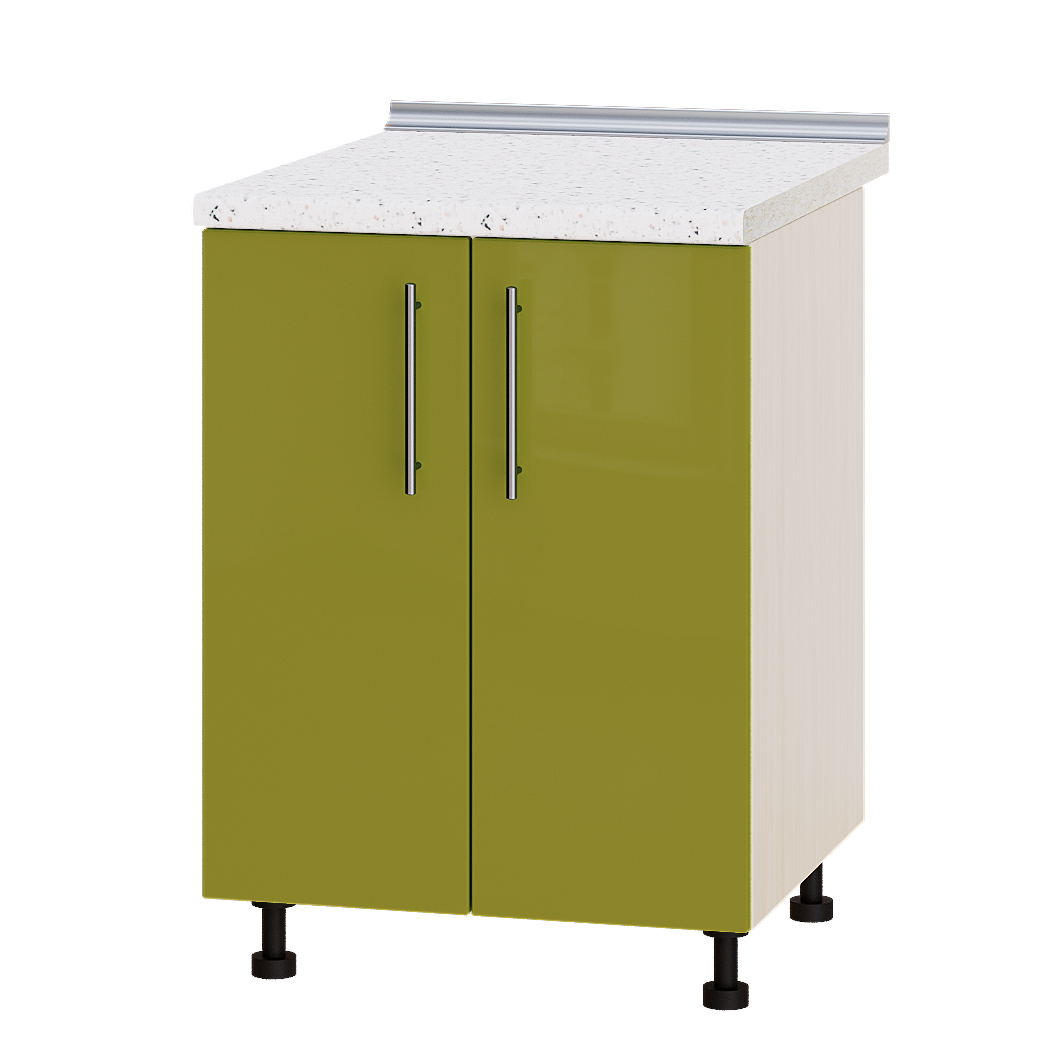 Шафа нижня Еверест Модерн модуль Низ Н82-600 60х47х85 см Олива глянець/Дуб Молочний (05451)