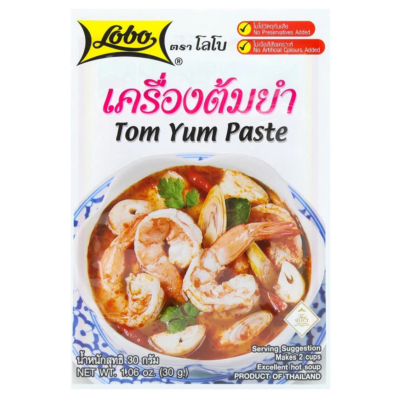 Паста для приготування тайського супу Tom Yam Lobo 30 г (8850030116064)