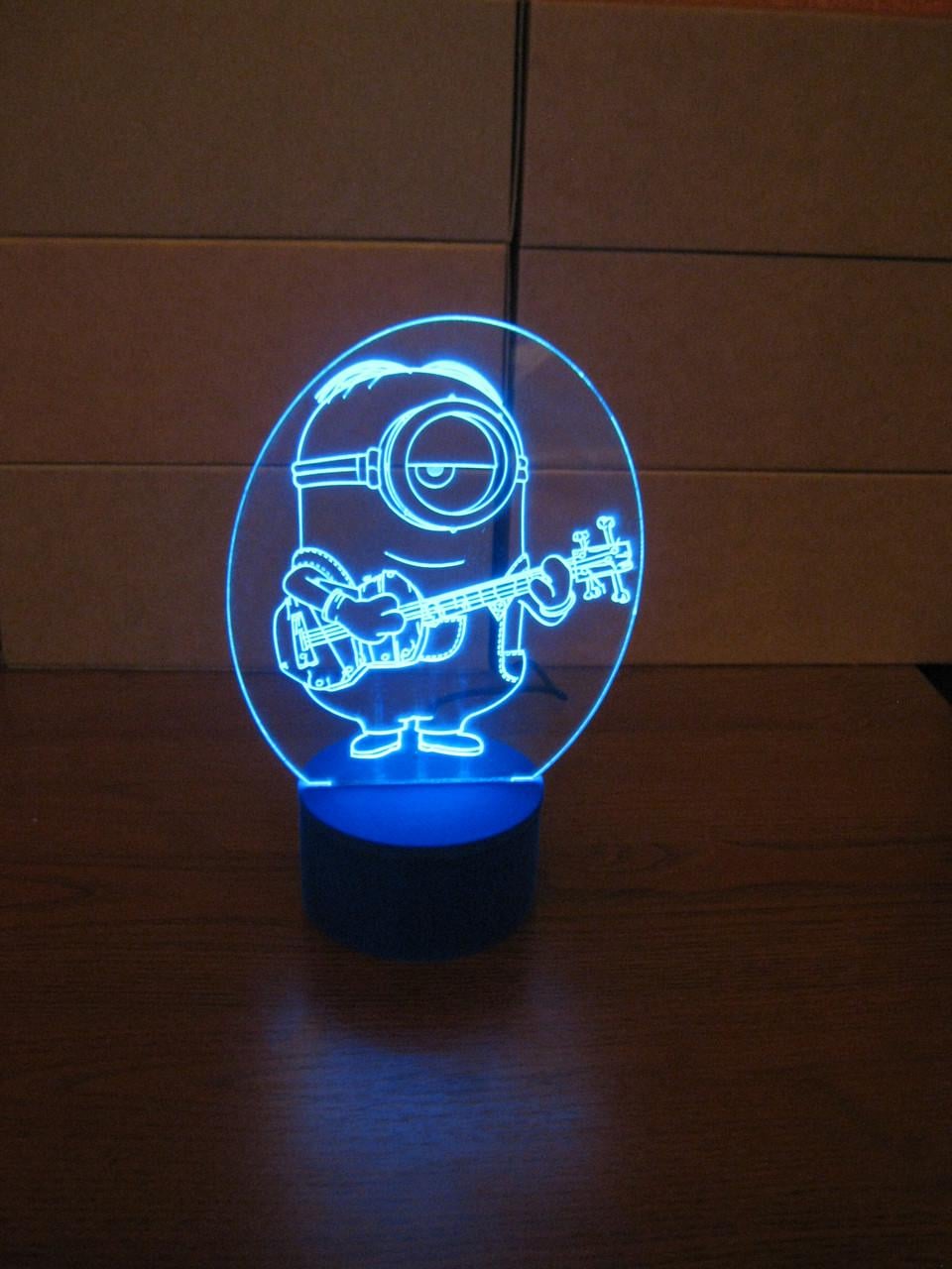 3D-ночник Мион-гитарист несколько подсветок/bluetooth (1568895582)