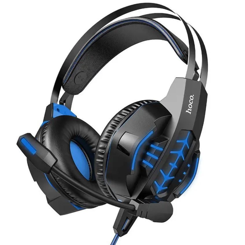 Наушники геймерские Hoco Cool Tour Gaming Blue (W102)