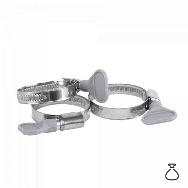 Хомут червячный нержавеющий BRADAS с бабочкой 20-35 мм (BSGRIP 20-35/9L)