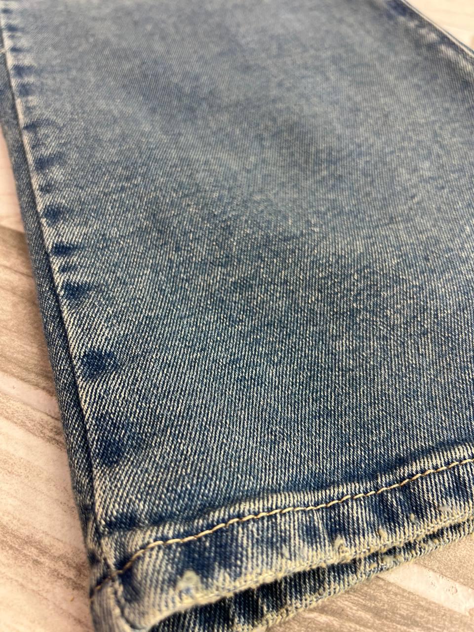 Джинси жіночі Zeo Basic 4741 palazzo jeans висока талія широкі палаццо стрейчеві вінтажні р. 36 Блакитний (3753) - фото 5