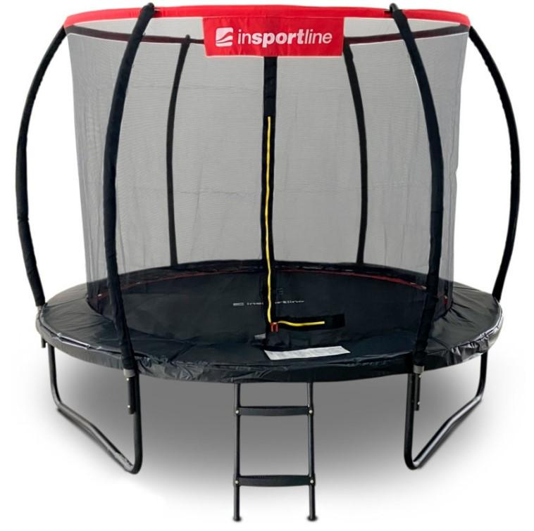 Батут с внутренней сеткой inSPORTline Flea PRO 366 см Черный (23880)