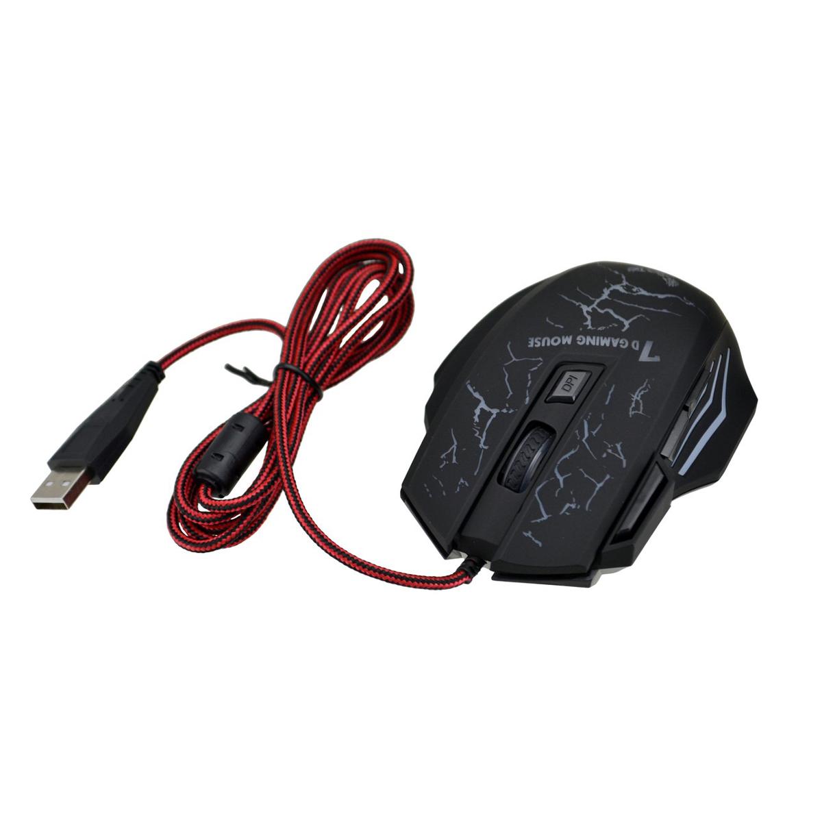Мышка игровая Gaming Mouse X7 RGB 4800 dpi (1010454-Black) - фото 1