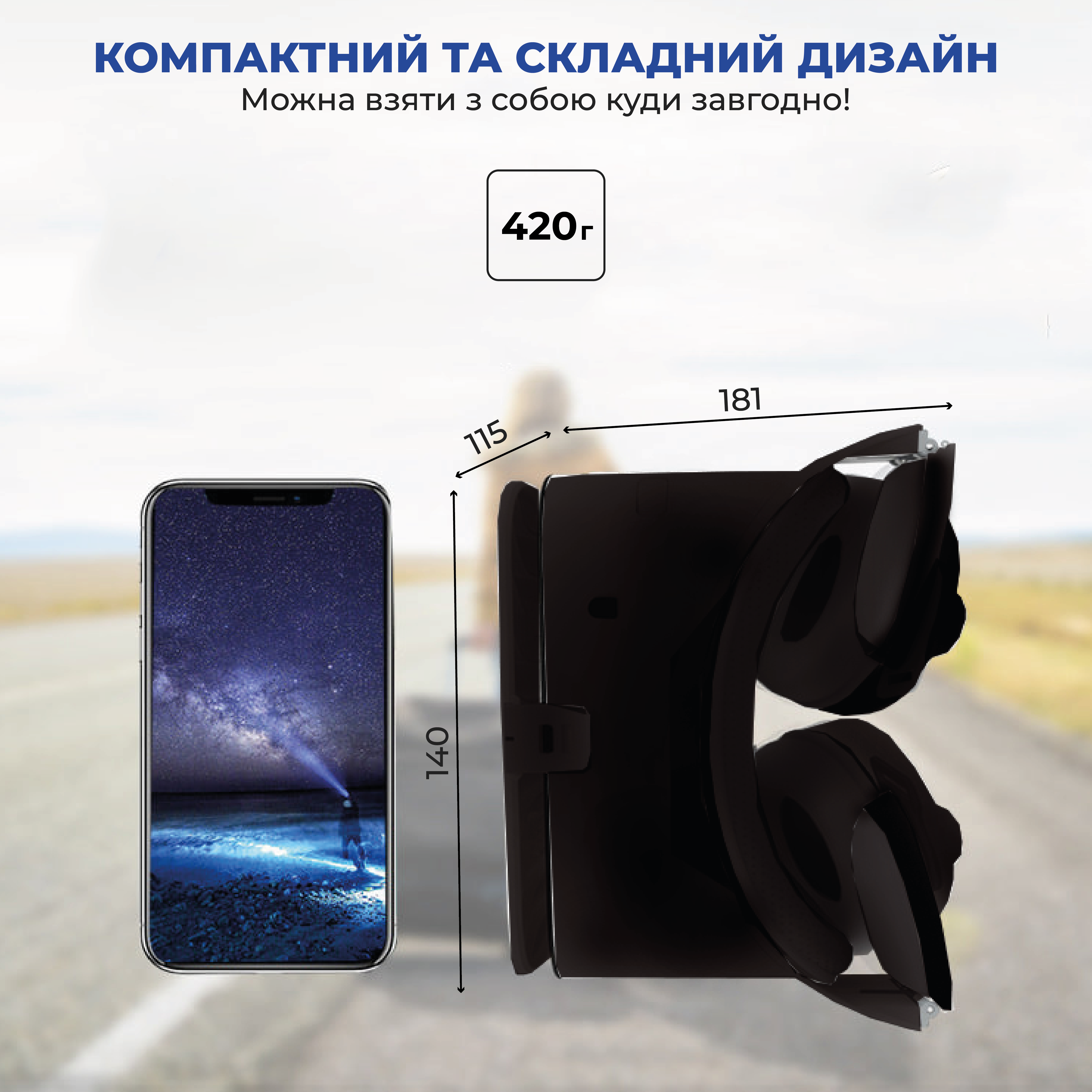 Очки виртуальной реальности BOBO 3D VR Z6 для ПК и смартфонов White  (11315912)