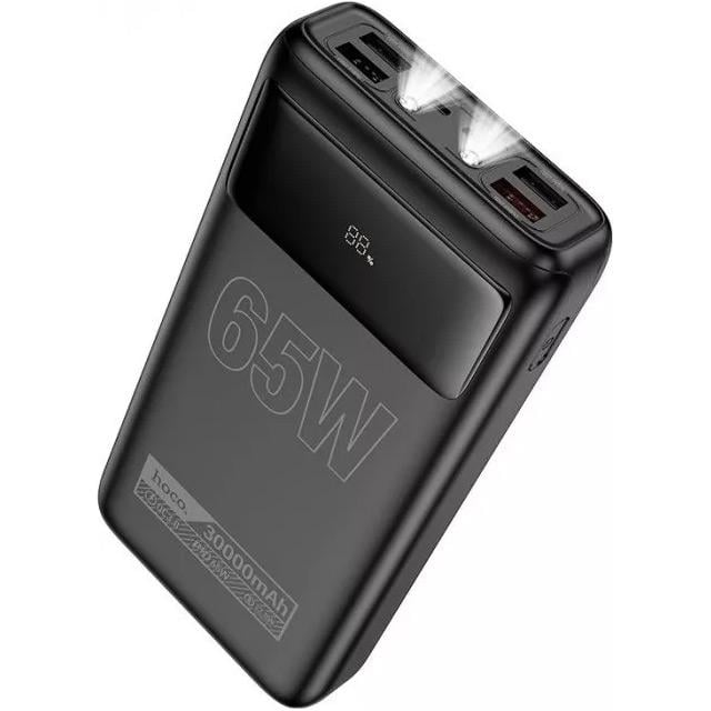 Внешний аккумулятор Hoco DB81 Apollo 30000 mAh 65W Black - фото 6 Внешний аккумулятор Hoco DB81 Apollo 30000 mAh 65W Black - фото 6