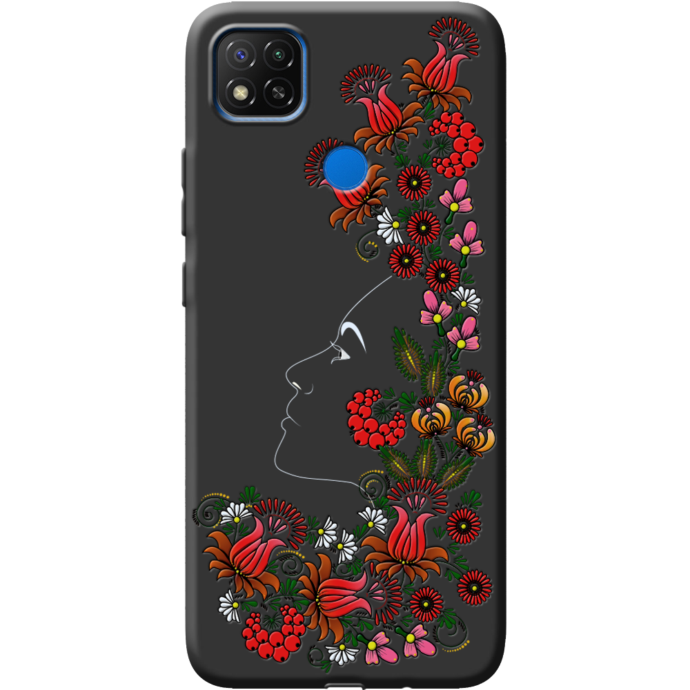 Чехол Boxface Xiaomi Redmi 9C 3D Ukrainian Muse Черный силикон (40879-bk64-41176)