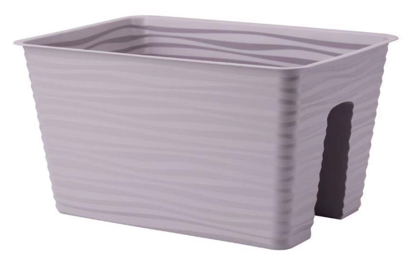 Горшок балконный Form Plastic Сахара 40 Серый (4460-055) - фото 1 Горшок балконный Form Plastic Сахара 40 Серый (4460-055) - фото 1