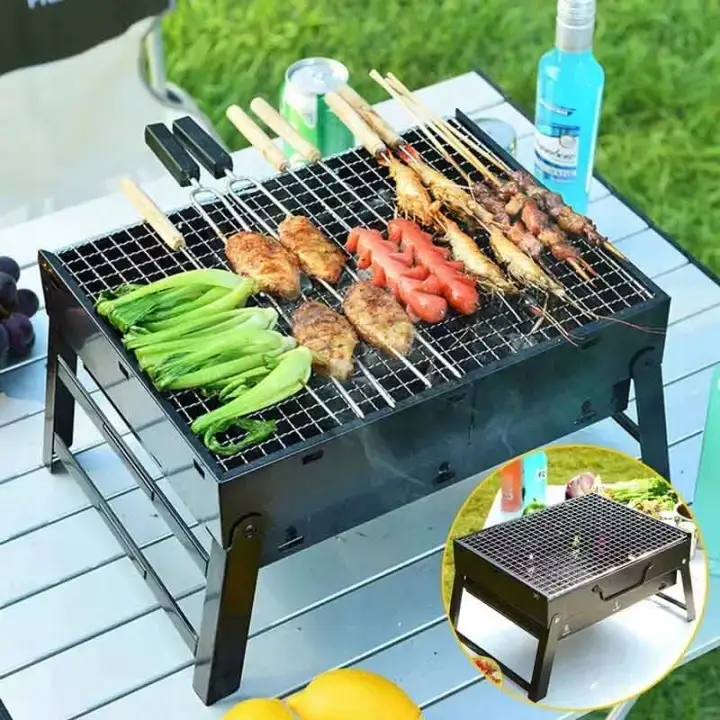 Мангал раскладной BBQ Grill Portable портативный для отдыха на природе (01463) - фото 8