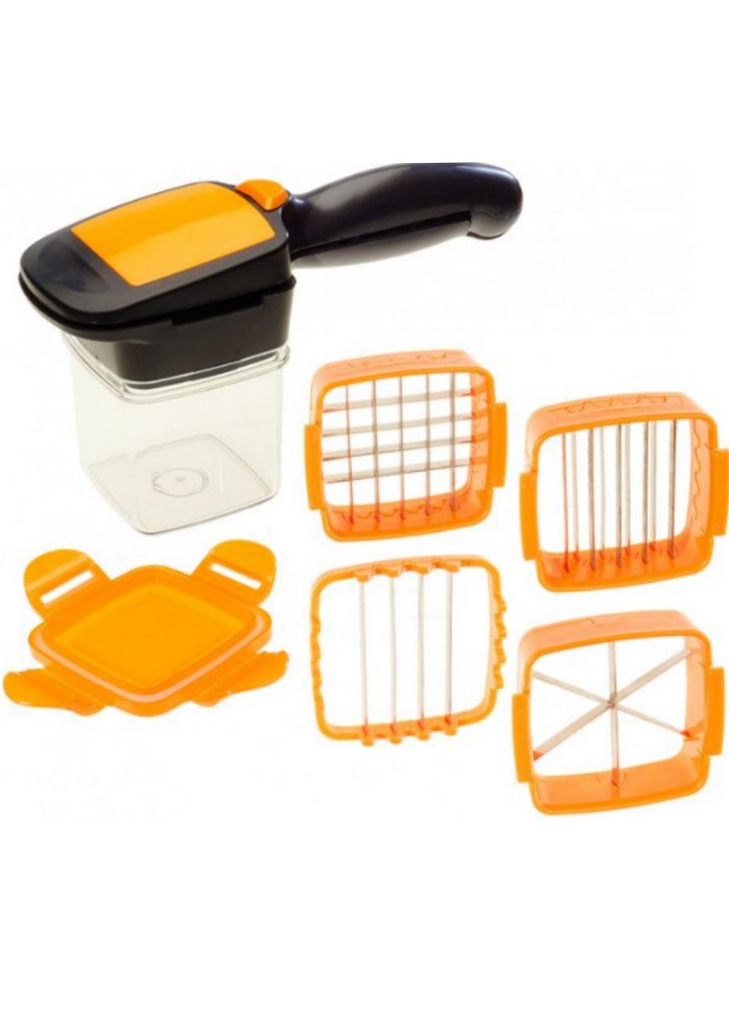 Терка для овощей Stenson R-29559 5в1 с контейнером Оранжевый (R29559)