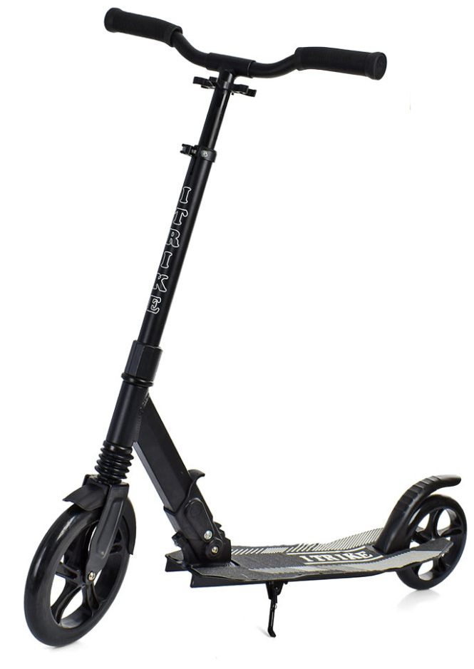 Самокат iTrike двухколесный/складной/полиуретановые колеса Черный (DS-171-S-340)