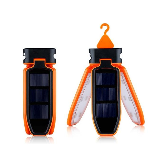 Складаний портативний ліхтар SUNROZ Foldable Solar Lantern на сонячній батареї 18 LED Помаранчевий (SUN7454) - фото 3 Складаний портативний ліхтар SUNROZ Foldable Solar Lantern на сонячній батареї 18 LED Помаранчевий (SUN7454) - фото 3