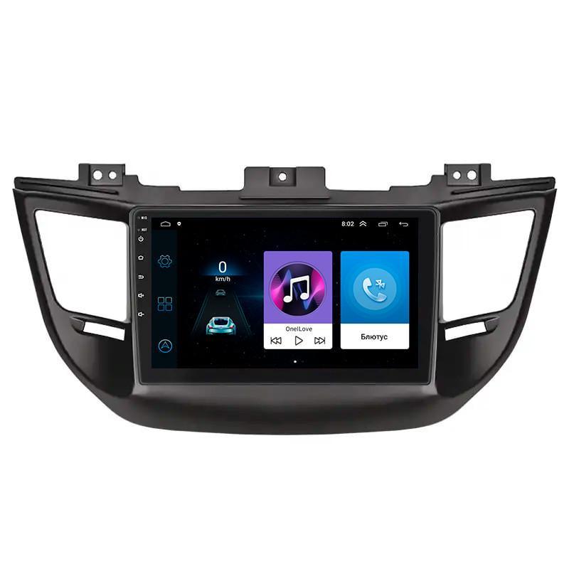 Автомагнитола штатная Lesko для Hyundai Tucson III 2015-2018 9" 1/16Gb Wi-Fi GPS Base MOB