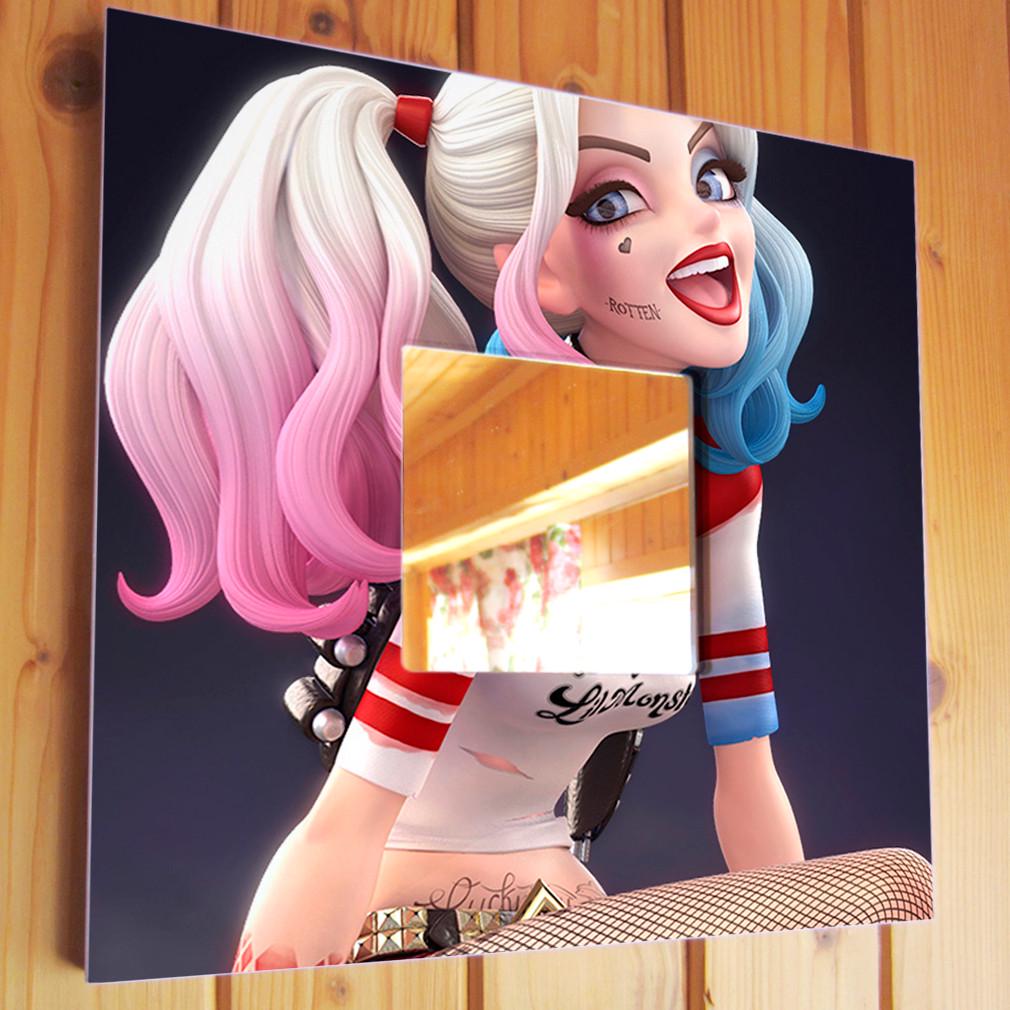 Зеркало декоративное Харли Квинн 260х260 мм (M03628)