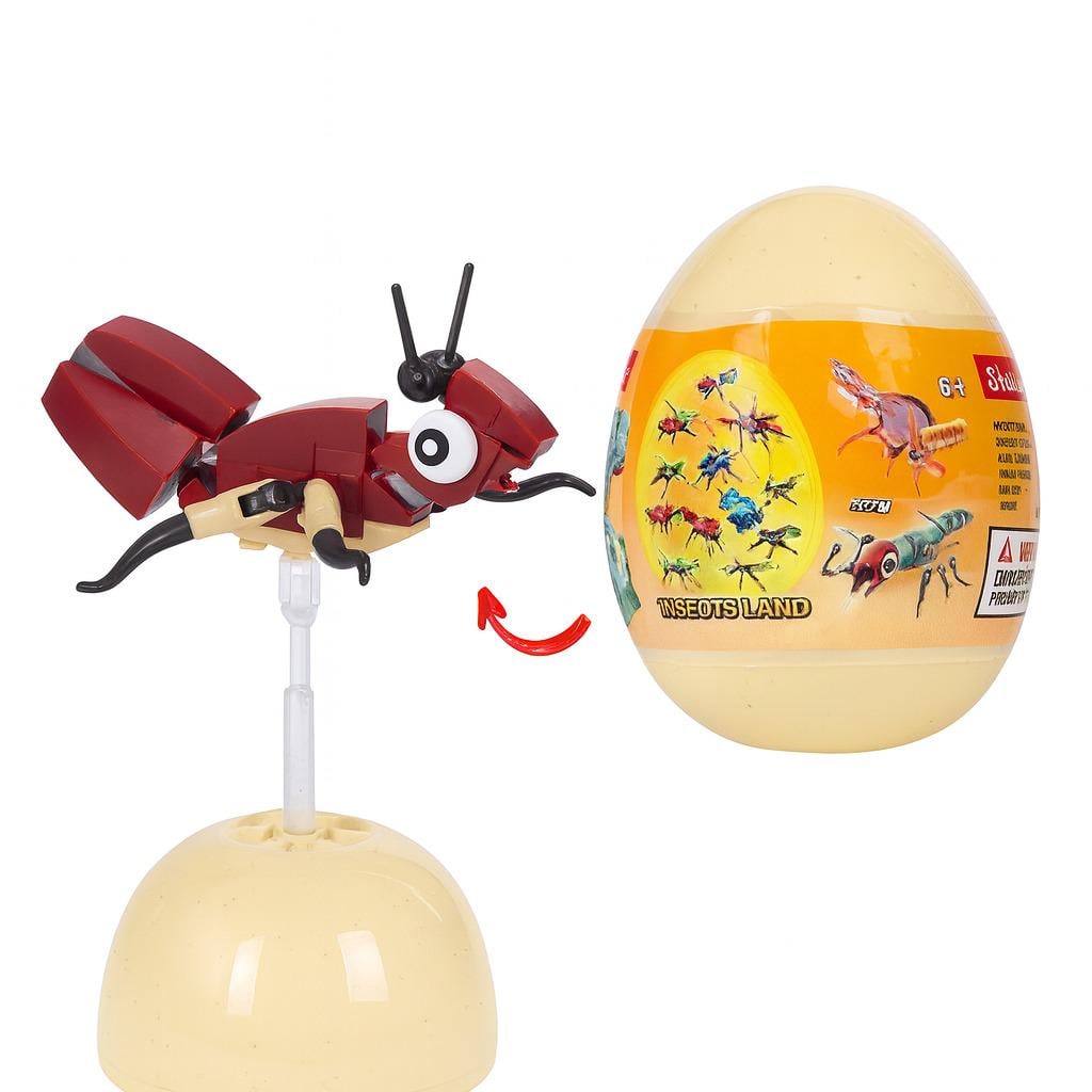Конструктор Sluban Qbricks Egg Насекомые (M38-B1068) - фото 3
