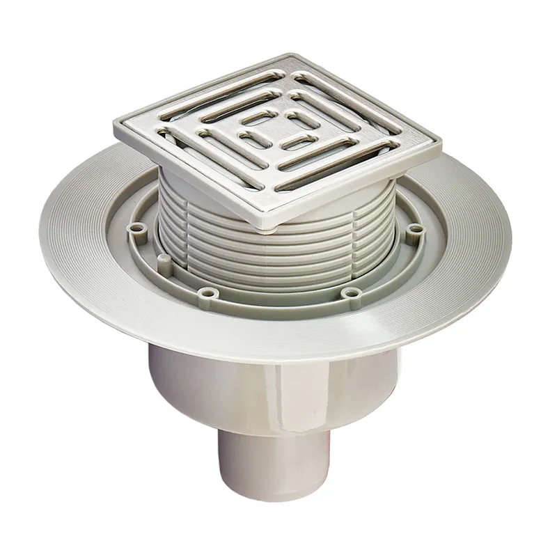 Трап душевой KOER FD14-100x100-180 прямой отвод (AC0662)