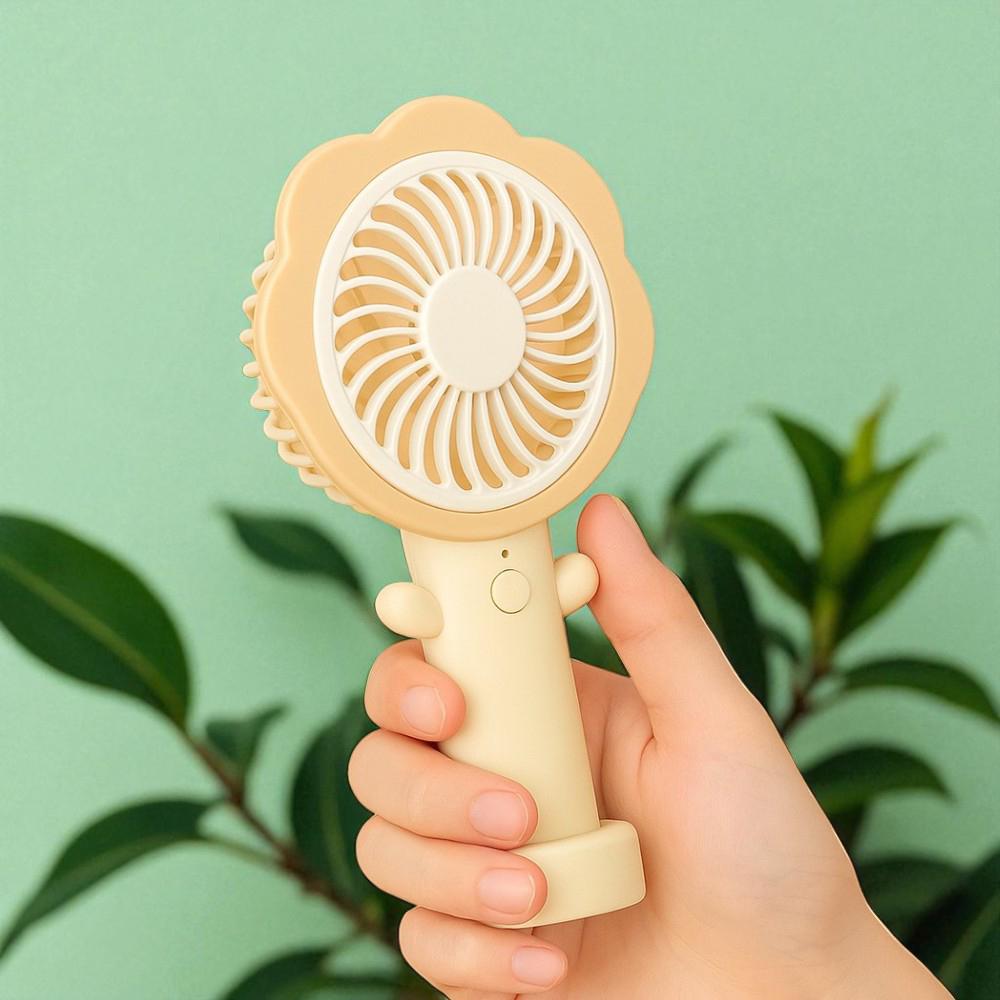 Вентилятор портативний на акумуляторі та USB Квітка Помаранчевий (51-пом-BT-8861) - фото 6 Вентилятор портативний на акумуляторі та USB Квітка Помаранчевий (51-пом-BT-8861) - фото 6