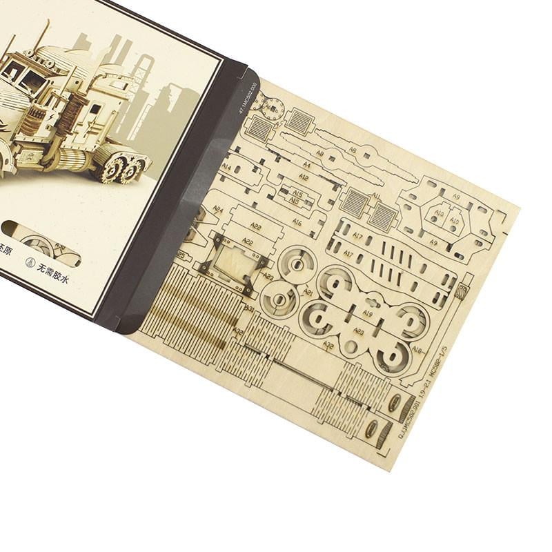 3D конструктор Robotime MC502 American truck - фото 2 3D конструктор Robotime MC502 American truck - фото 2